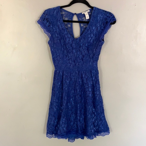 Charlotte Russe royal blue lace dress - Picture 3 of 5
